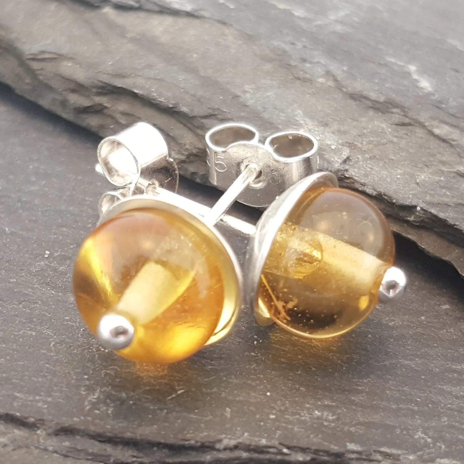 Lucy Stud Earrings - Birthstones in Glass Collection