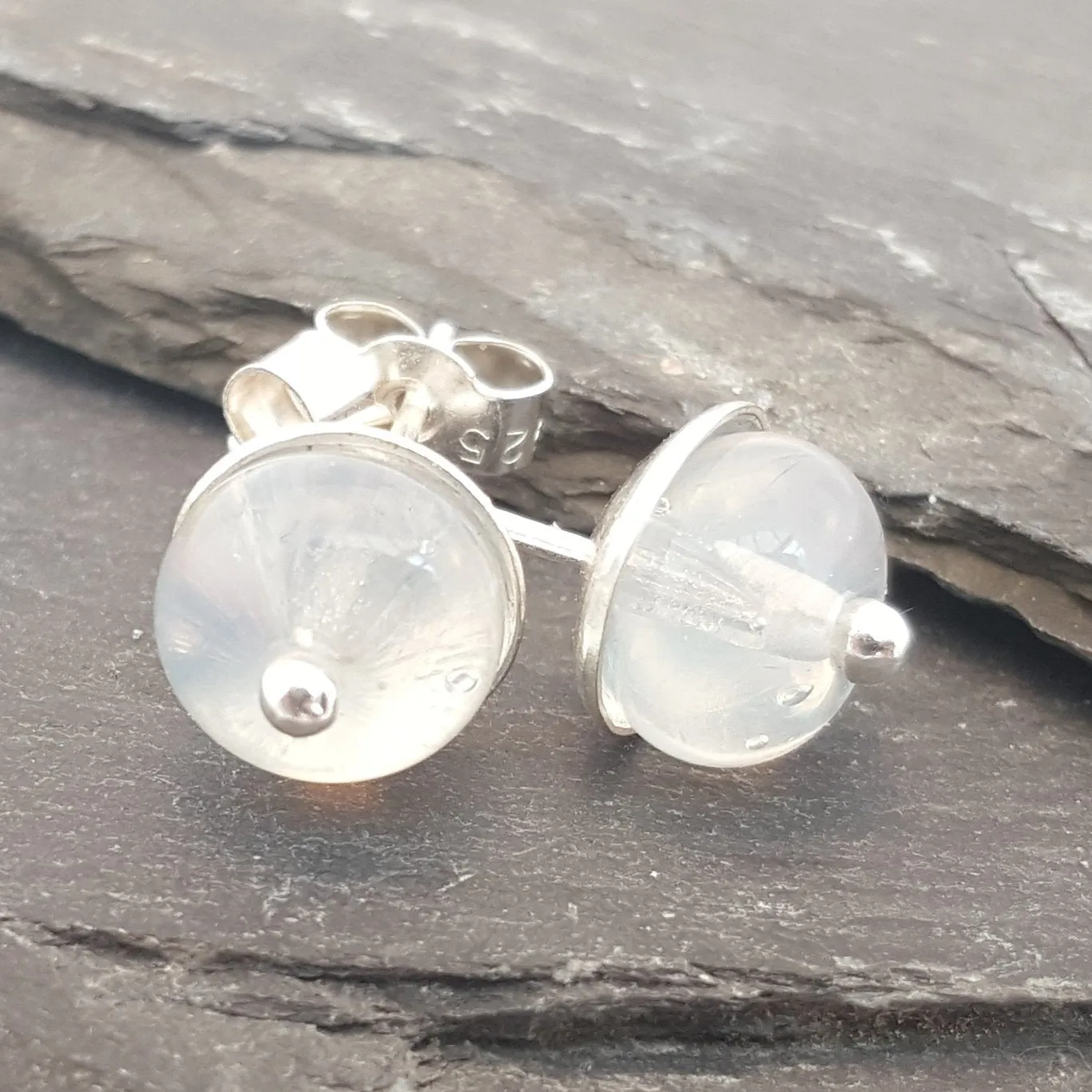Lucy Stud Earrings - Birthstones in Glass Collection