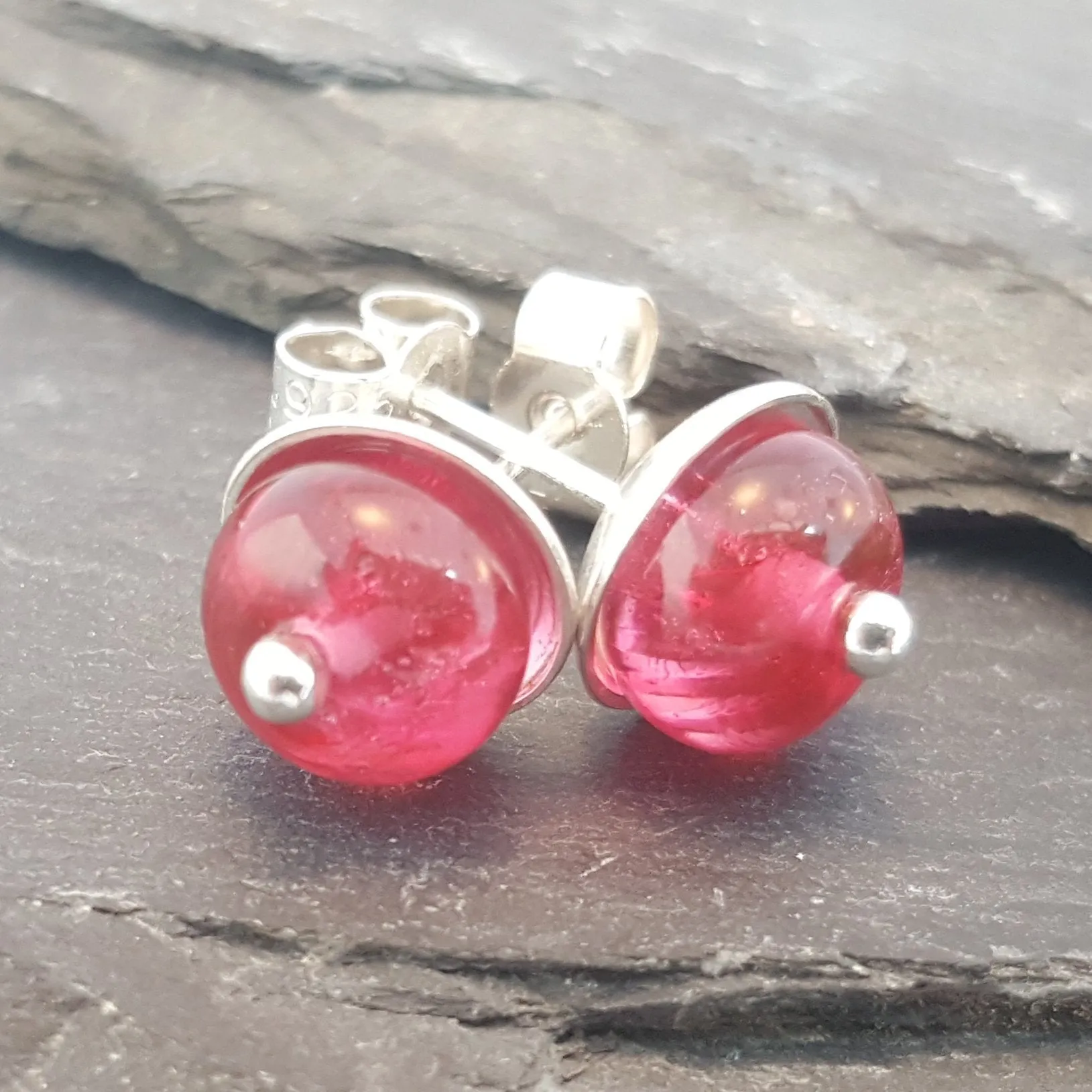 Lucy Stud Earrings - Birthstones in Glass Collection