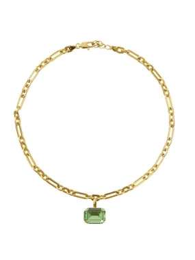 Lydia chain necklace - peridot