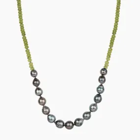 Mana Nui Peridot Tahitian Pearl Necklace