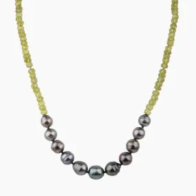 Mana Peridot Tahitian Pearl Necklace