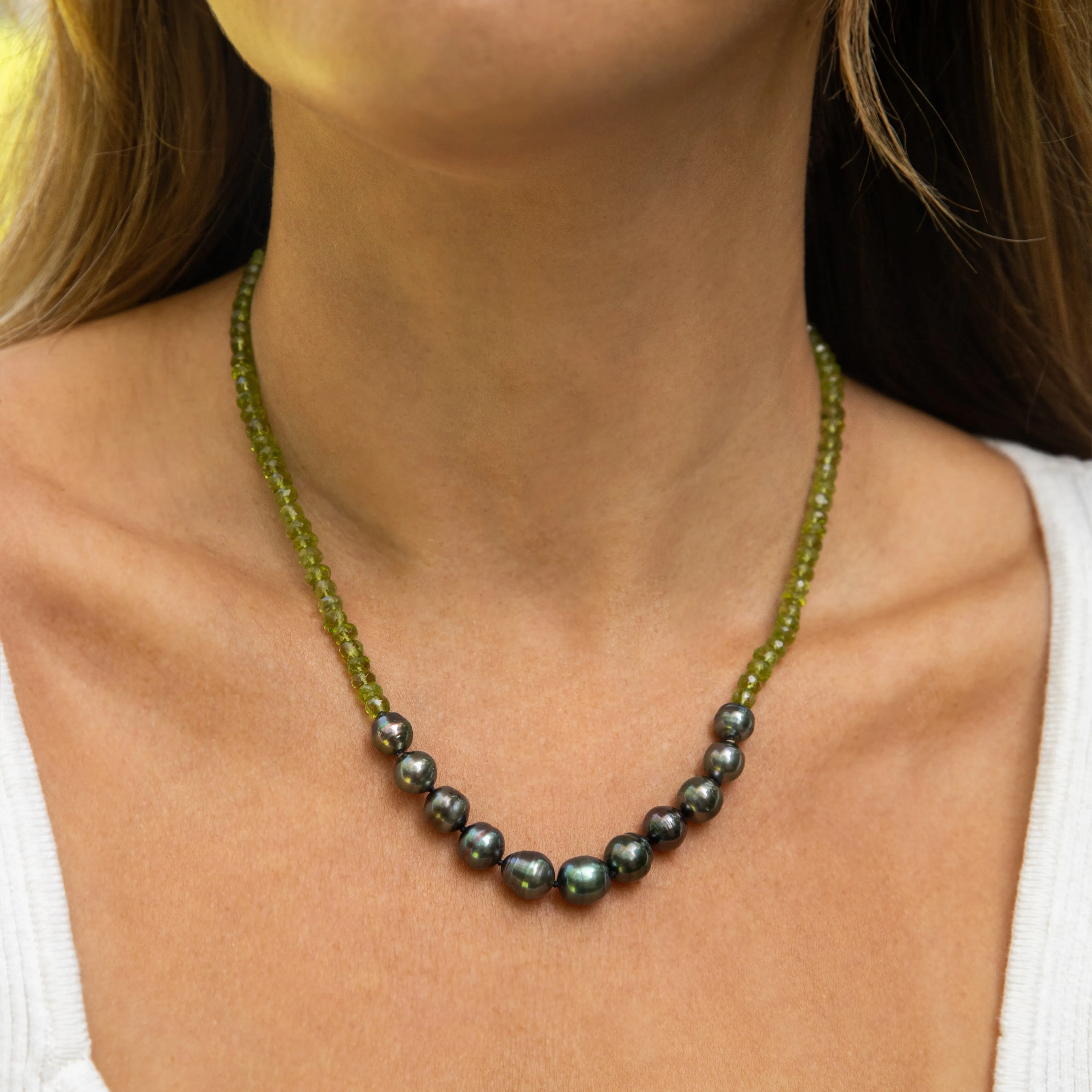Mana Peridot Tahitian Pearl Necklace