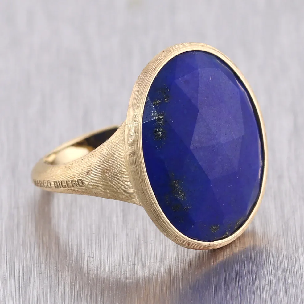 Marco Bicego 18k Yellow Gold Lunaria Lapis Lazuli Ring