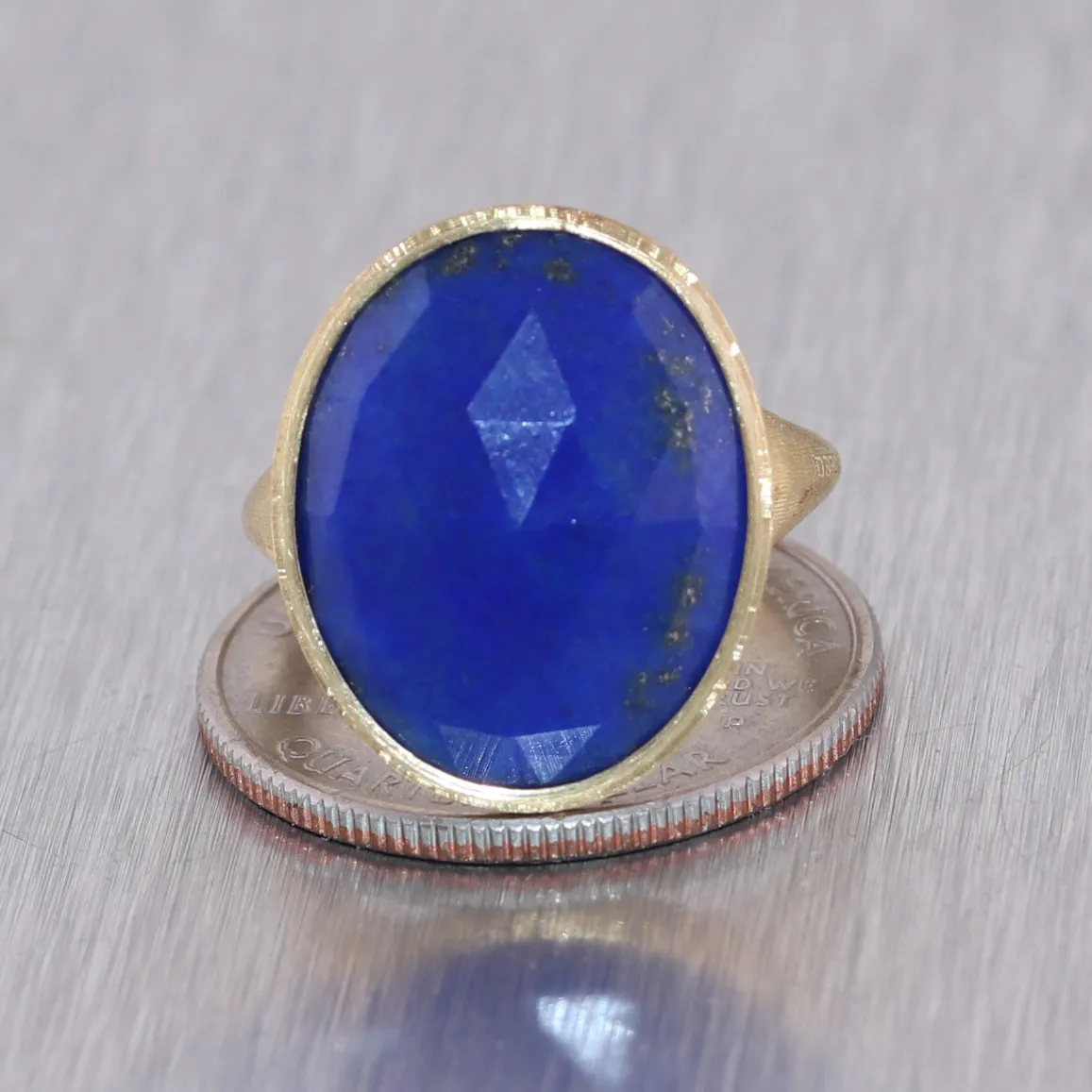 Marco Bicego 18k Yellow Gold Lunaria Lapis Lazuli Ring