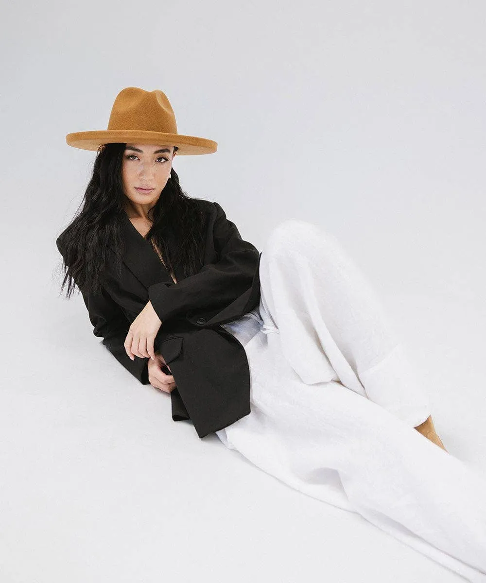Maude Pencil Brim: Size S/M 57 / Off White