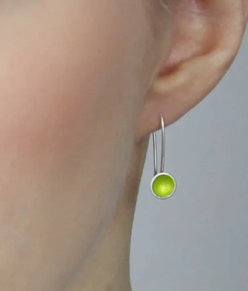 Medium Drop Enamel Earring