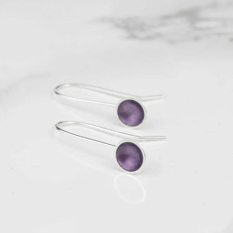 Medium Drop Enamel Earring