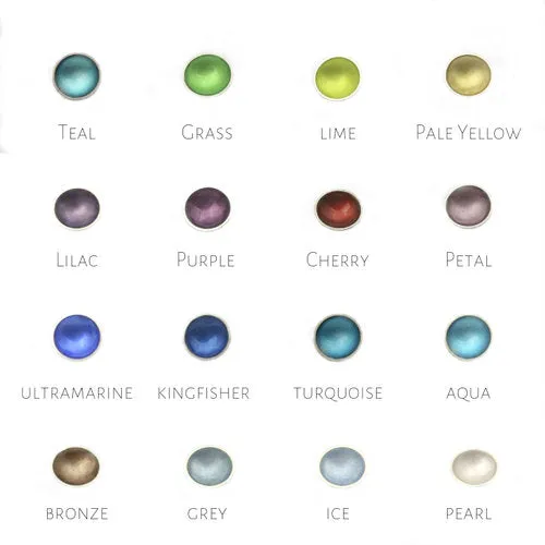 Medium Drop Enamel Earring