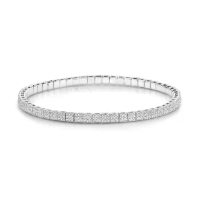 MEN'S PAVE SQUARE STRETCH BRACELET