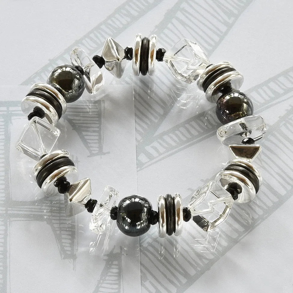 Mimi Crystal Bracelet – Black