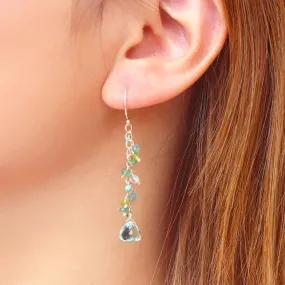 Minidot Earrings: Sea Foam Quartz