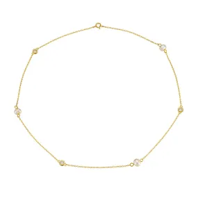 Minimalistic Freshwater Pearl Clavicle Necklace
