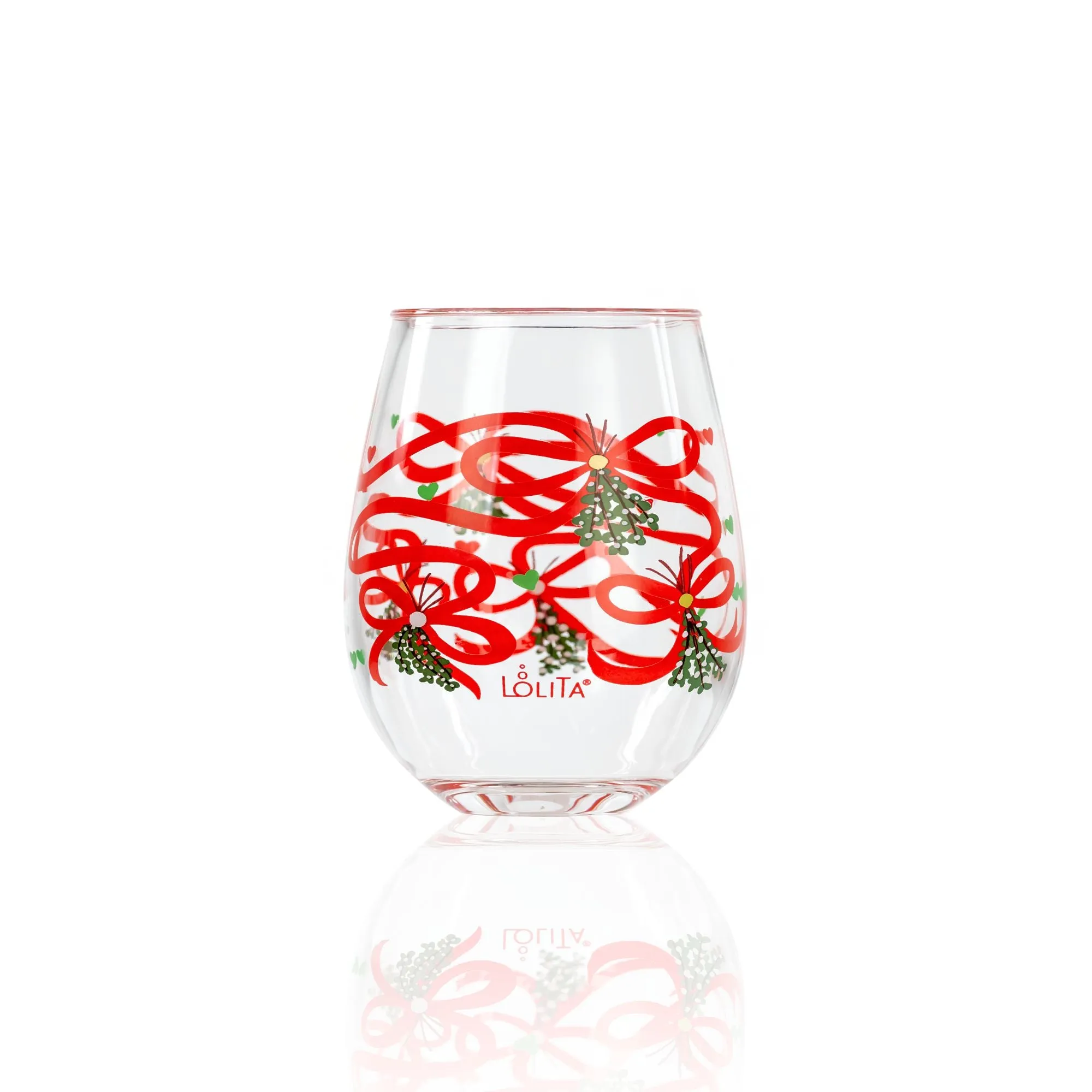 Mistletoe Acrylic Stemless Set
