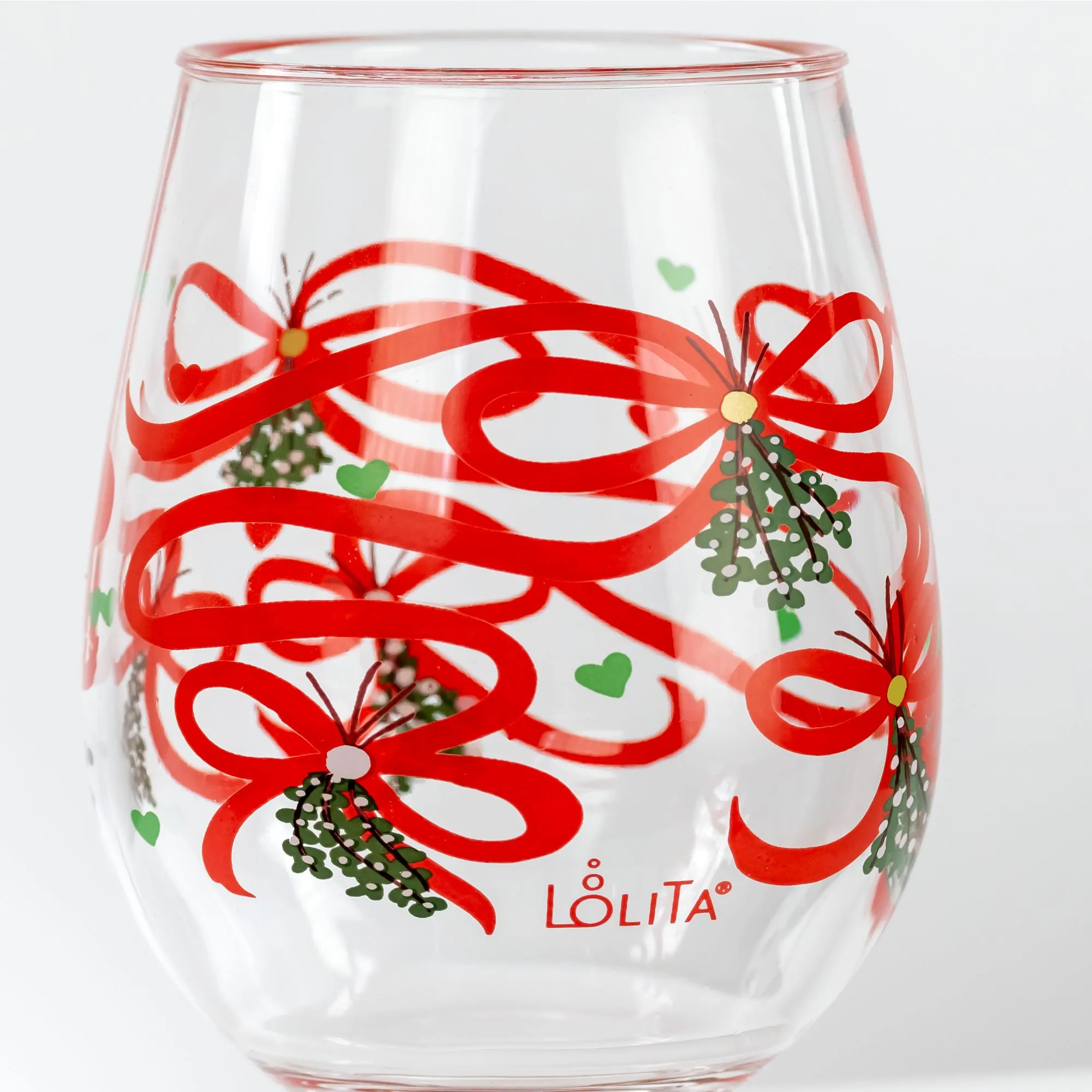 Mistletoe Acrylic Stemless Set