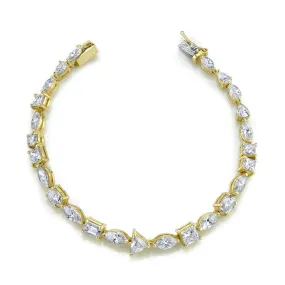 MIXED DIAMOND TENNIS BRACELET