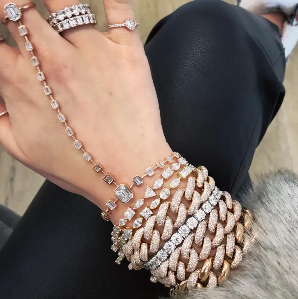 MIXED DIAMOND TENNIS BRACELET