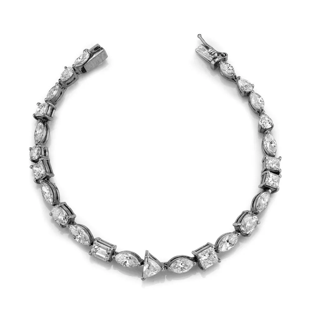 MIXED DIAMOND TENNIS BRACELET