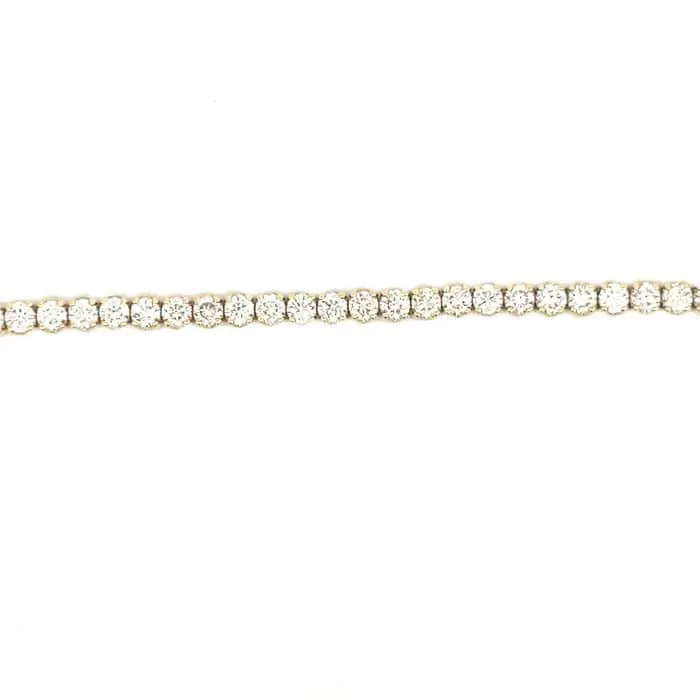 Mountz Collection 7.0CTW 7" Diamond Straightline Bracelet in 14K Yellow Gold