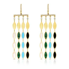 Multi-Stone, Diamond Earrings