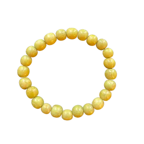 Mustard Wood 8mm Bracelet