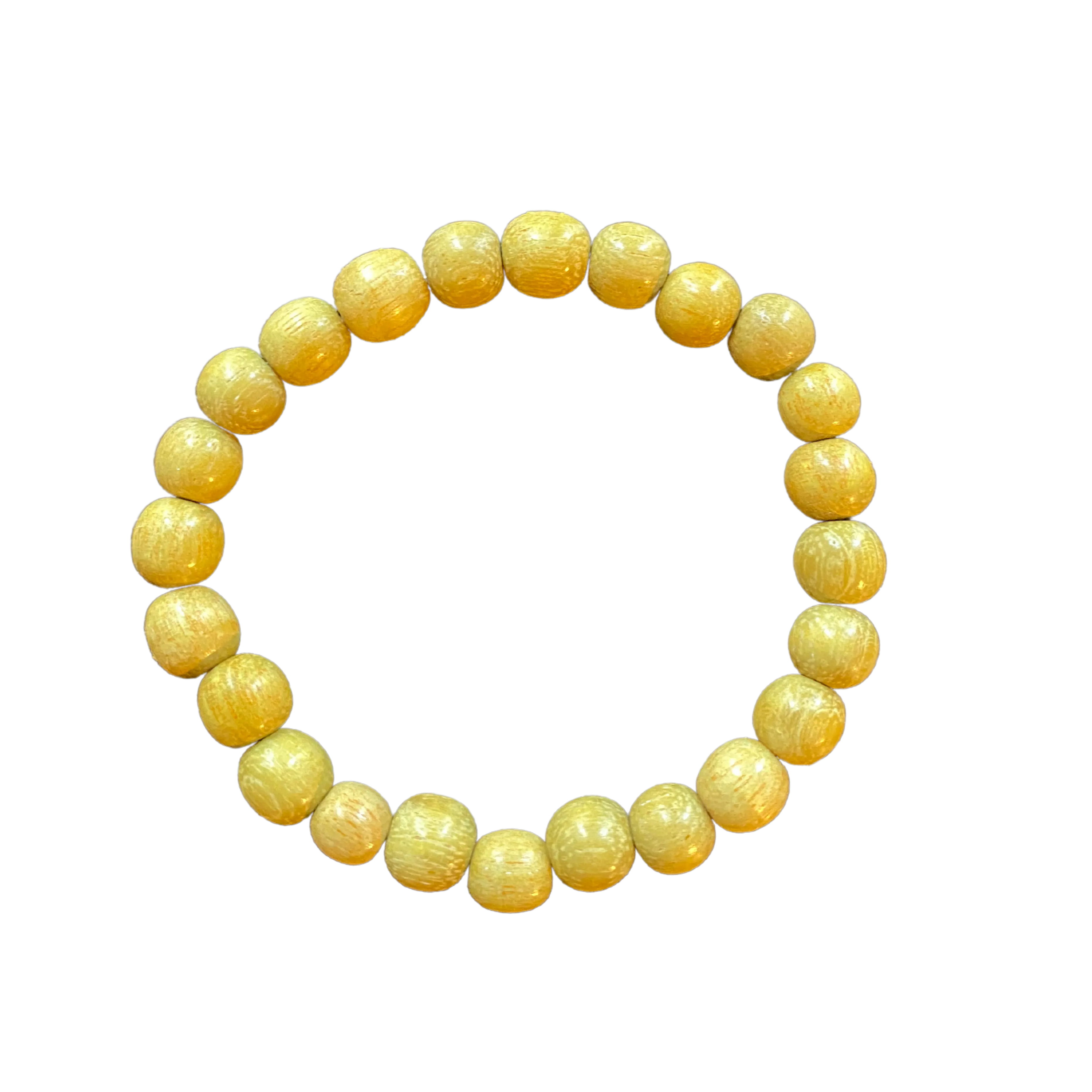 Mustard Wood 8mm Bracelet