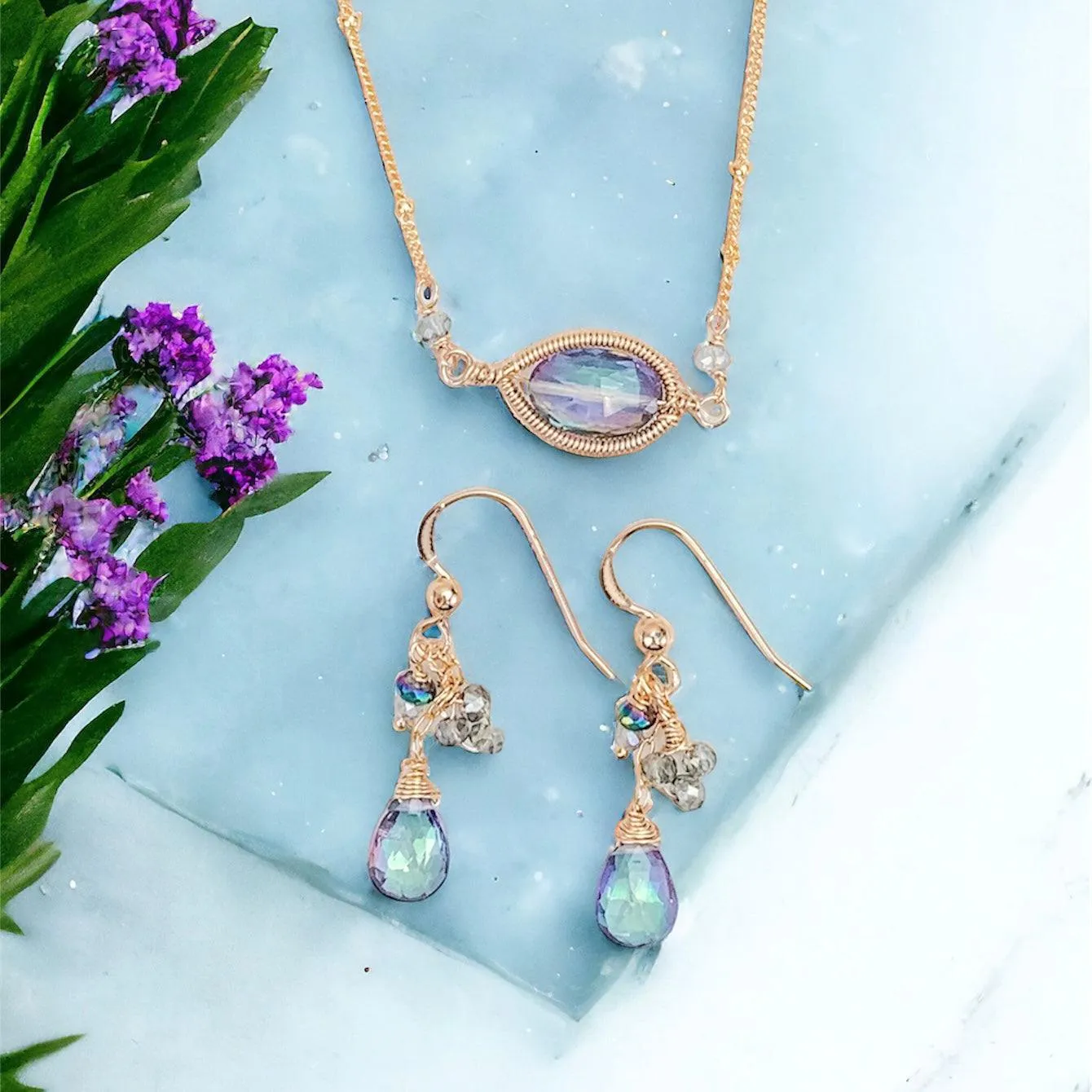 Mystic Topaz Dreams Necklace & Earrings