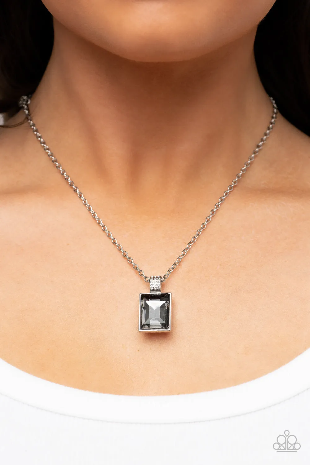 Necklace Understated Dazzle - Silver N2178