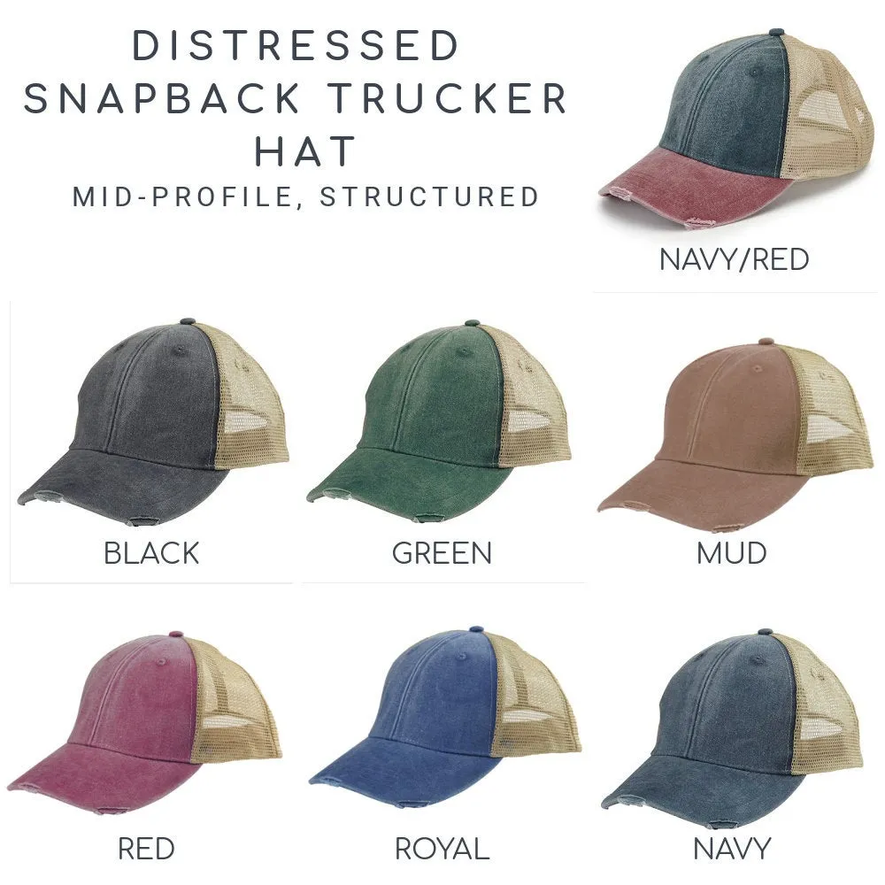 New Mexico Hat | Distressed Snapback Trucker | state cap | many color choices