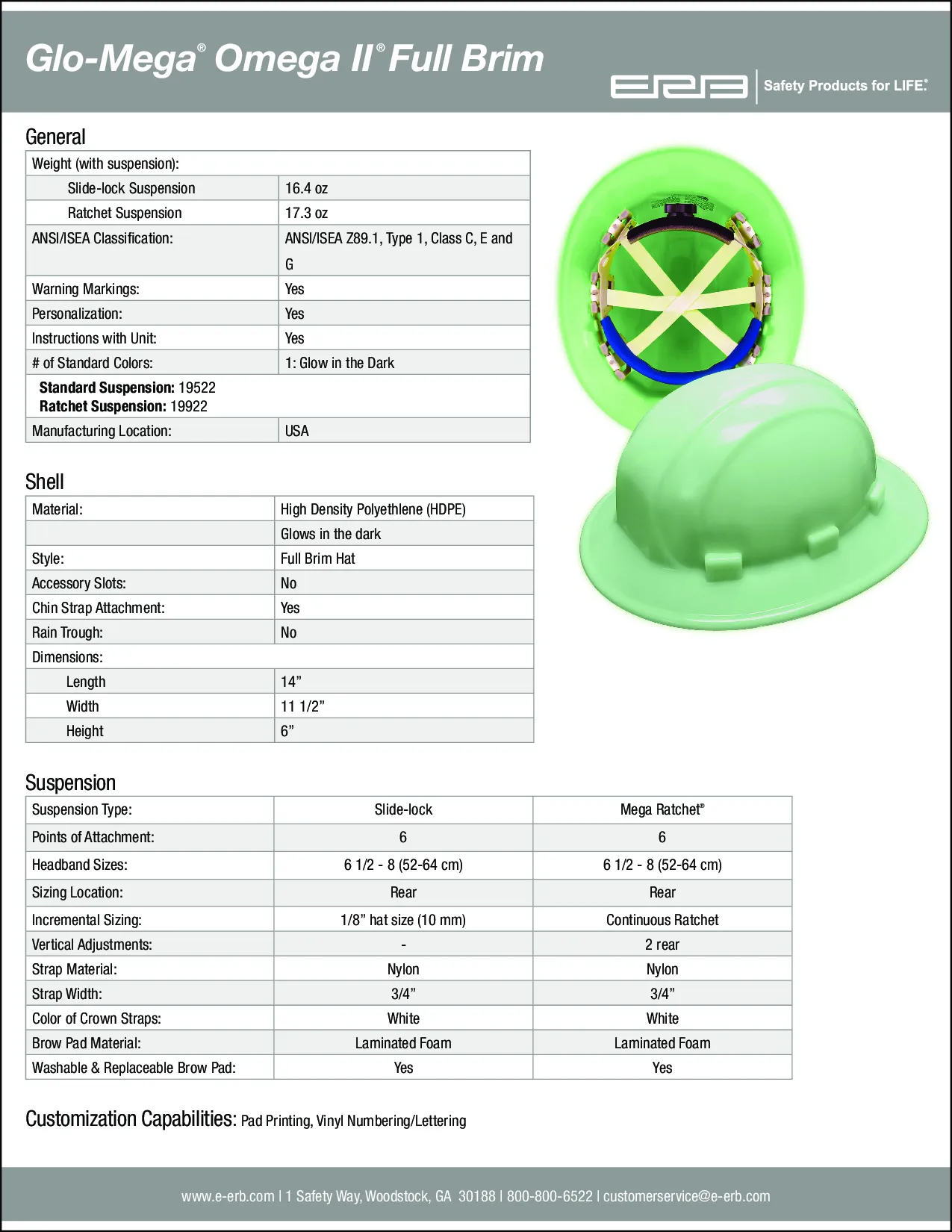 Omega II® Glo-Mega® Full Brim  Suspension