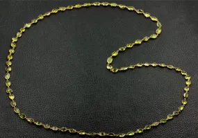Organic shaped Peridot Necklace
