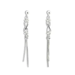 P202 Infinity Drop Post Earrings