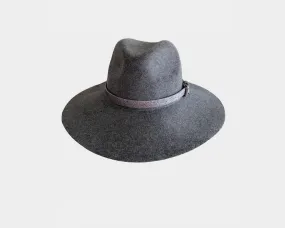 Pale Gray Panama Style Hat - The London