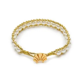 PEARL BEADED CORD BRACELET