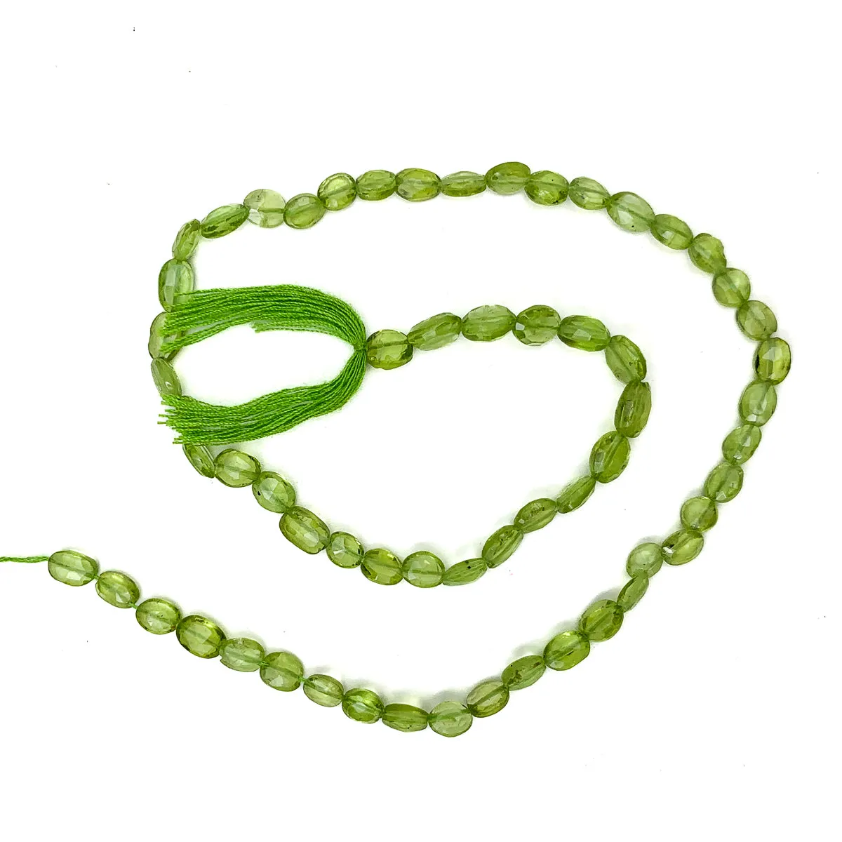 Peridot Faceted Ovals Strand