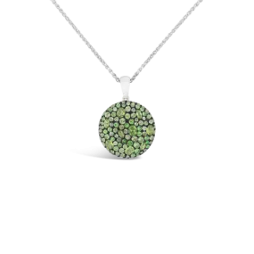 Peridot, Tsavorite & Fancy Sapphire Pendant