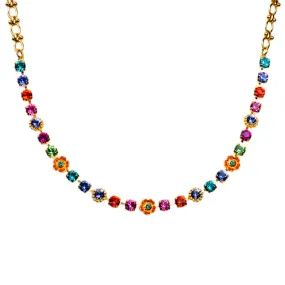 Petite Flower Cluster Necklace in "Rainbow Sherbet" *Custom*