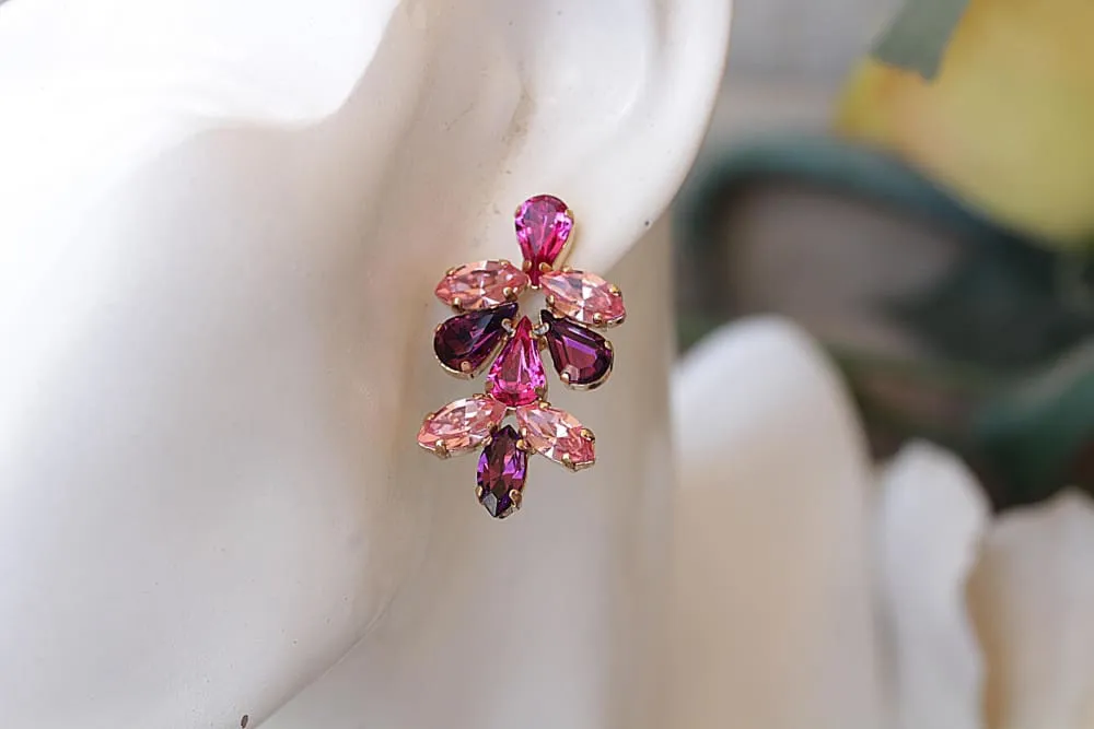 PURPLE PINK EARRINGS