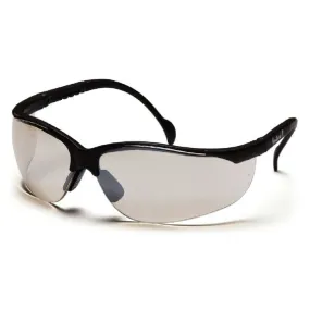 Pyramex SB1880S Venture II Glasses, Black Frame, Indoor/Outdoor Mirror Lens, 1 Each