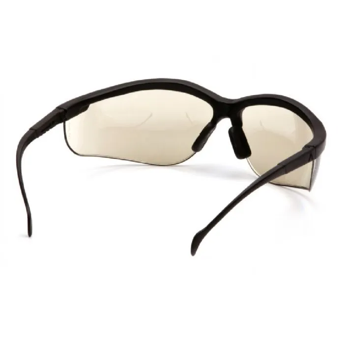 Pyramex SB1880S Venture II Glasses, Black Frame, Indoor/Outdoor Mirror Lens, 1 Each