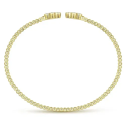 Quatrefoil Diamond Bangle Bracelet