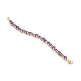 Roi Soleil Bracelet Yellow Gold - Amethyst