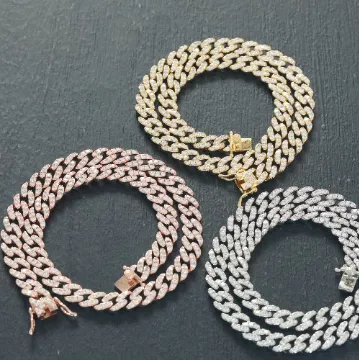 Rose Gold Zirconia Pave Necklace
