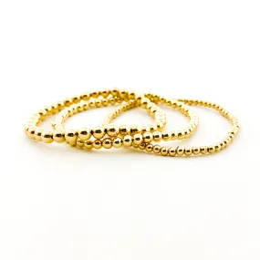 Scarlett Grace Beaded Bracelet Set | Gold