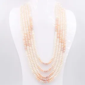 Shaded Pearl Necklace Fresh Water Pearl Necklace Pearl Indian Necklace Gemstones Necklace Multistrand Necklace Layered Necklace SKU: 6143069