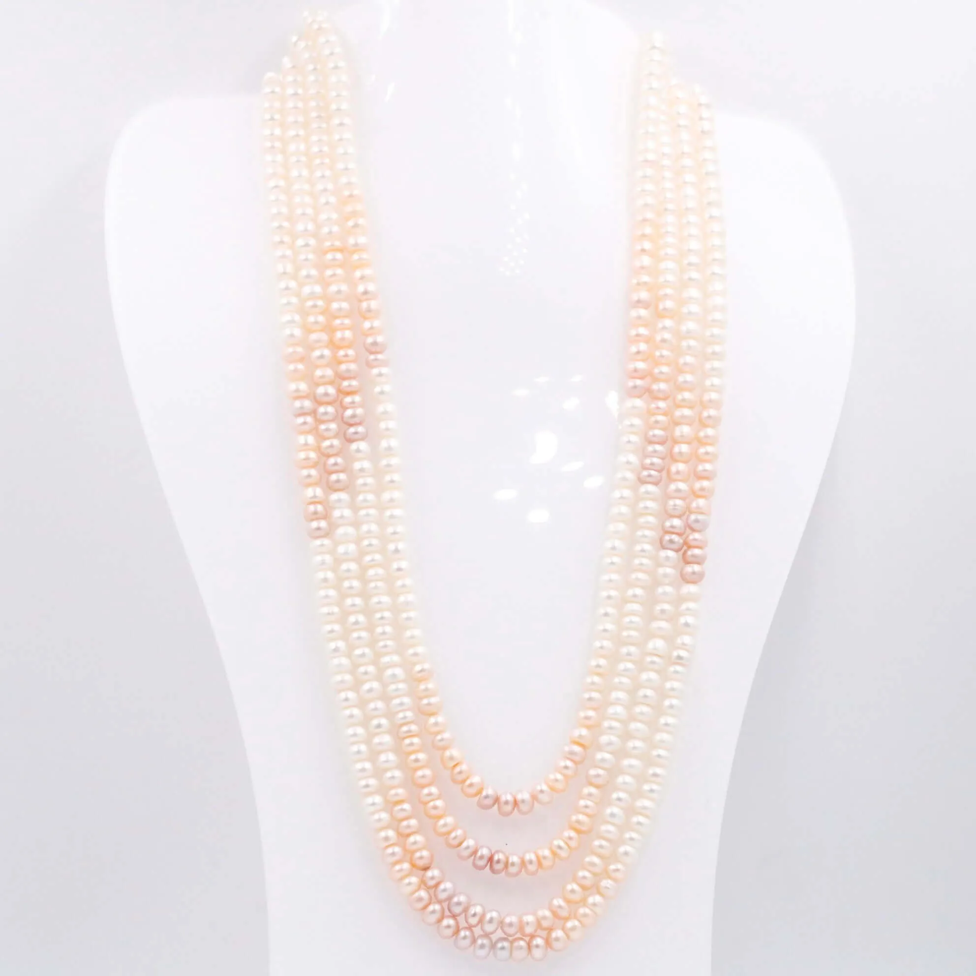 Shaded Pearl Necklace Fresh Water Pearl Necklace Pearl Indian Necklace Gemstones Necklace Multistrand Necklace Layered Necklace SKU: 6143069