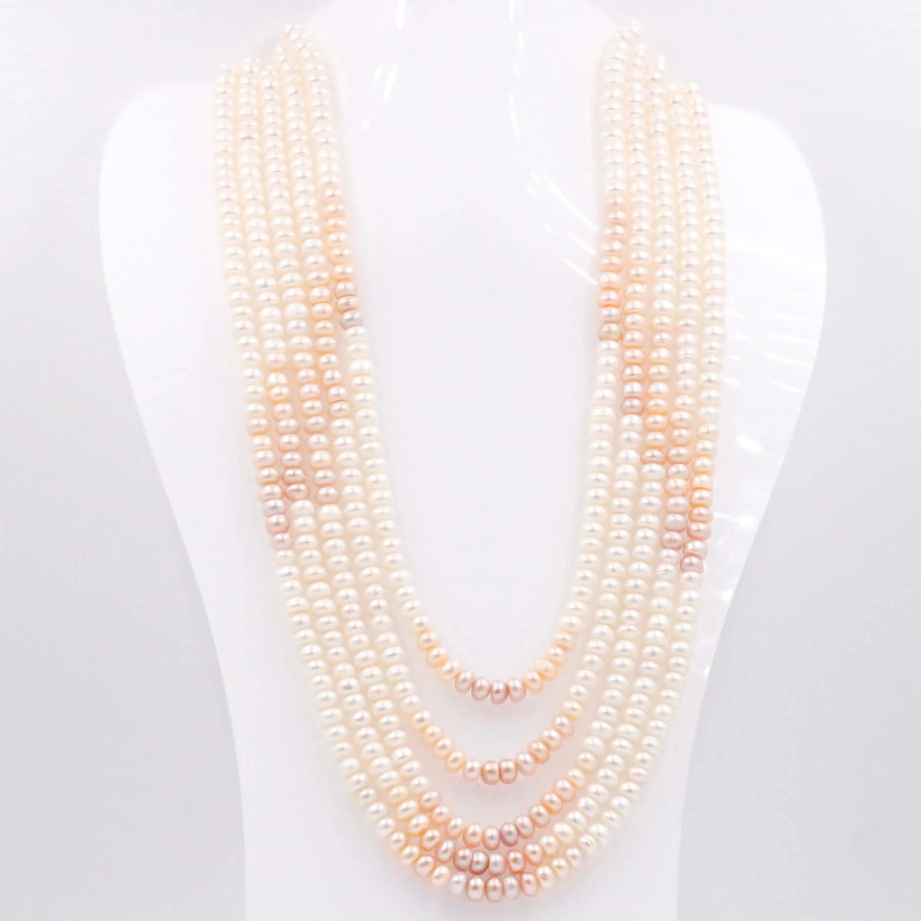 Shaded Pearl Necklace Fresh Water Pearl Necklace Pearl Indian Necklace Gemstones Necklace Multistrand Necklace Layered Necklace SKU: 6143069