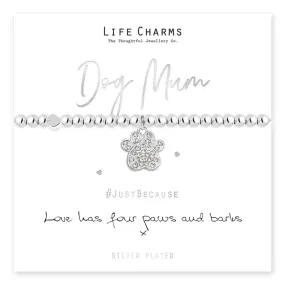 Silver Plated  Dog Mum Bracelet