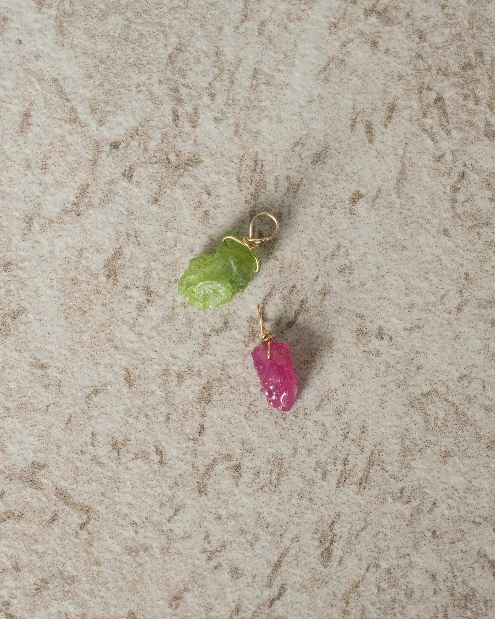 Single Earring Charm August Peridot Gold Filled