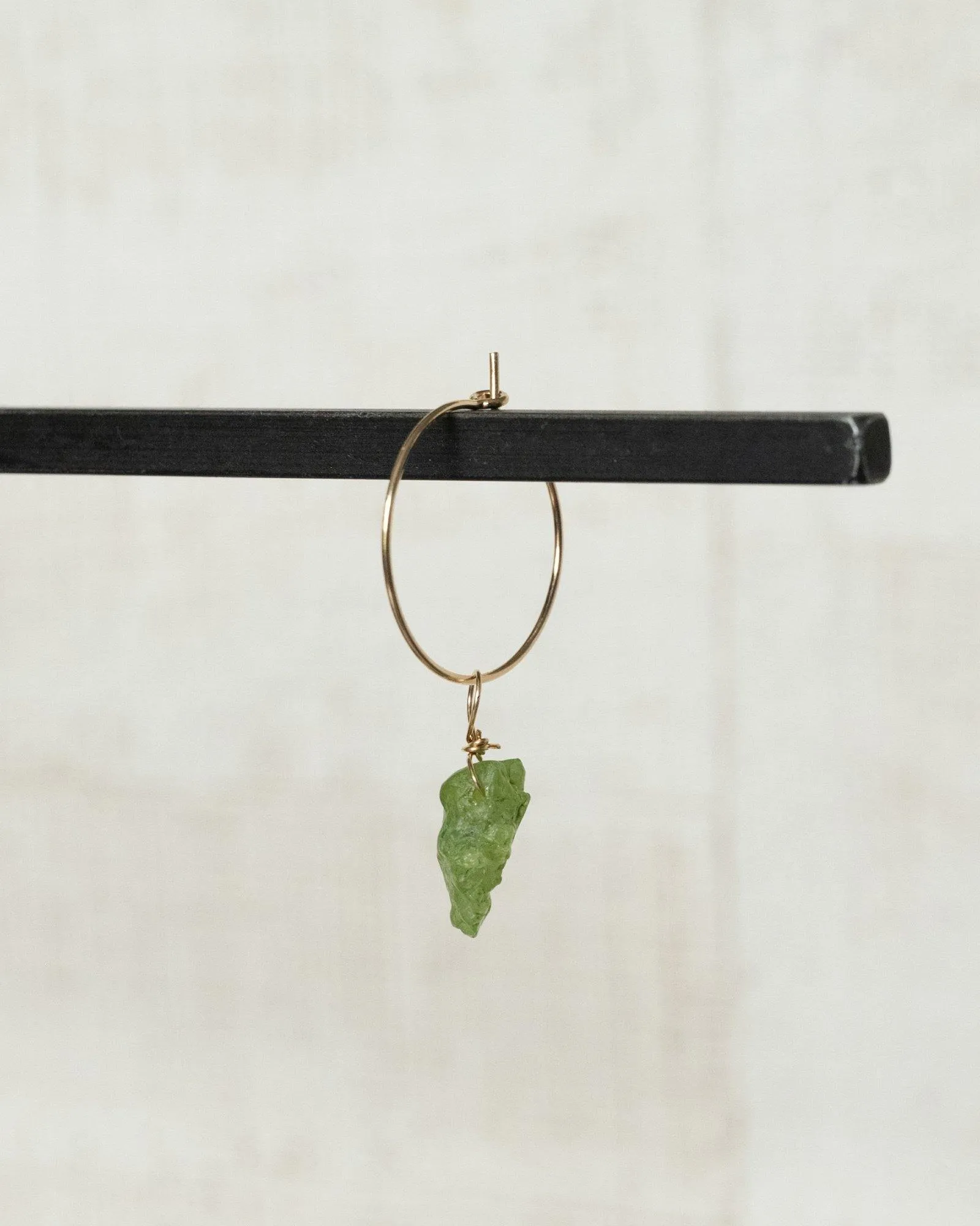 Single Earring Charm August Peridot Gold Filled